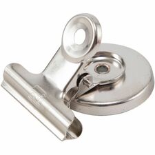 Magnetic Spring Clips, 1-1/4", 24/BX, Chrome