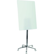 Glass Mobile Easel, 26"x38-1/2", Chrome