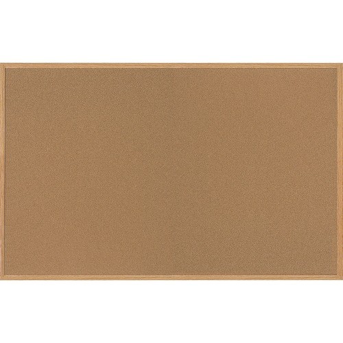 Cork Bulletin Board w/Oak Frame, 48"x72", Oak