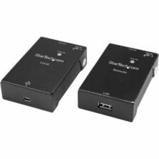 Network (RJ-45) - 1 - 164.04 ft Extended Range - Steel - Black