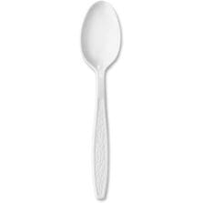 Teaspoons, Heavyweight Plastic, 100/BX, 10BX/CT, White