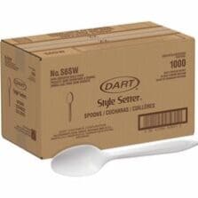 Disposable Spoons, 1000/CT, White