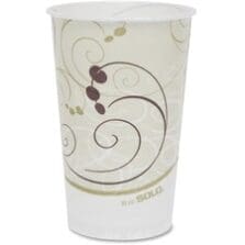 Cold Cup, Waxed Paper, 16oz, Symphony Design, 50/PK