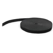 Tie Strap - Black - 50 ft Length - Fabric - 1 Each