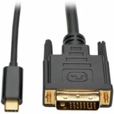 Adapter Cable, USB-C to DVI, Gen 1, USB 3.1, M/M, 6'L, Black