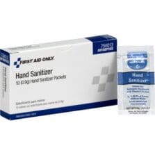 Hand Sanitizers Packets, 10/BX, WE