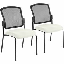 Chair, DillonVinylSeat, 27"x21"x36-1/2", 2/CT, BK Back/Snow Seat