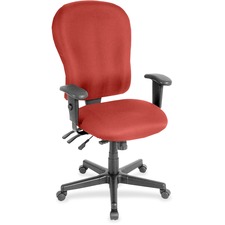 Chair, Highback, Armrests, CanyonVinyl, 29"x26"47", Red Rock