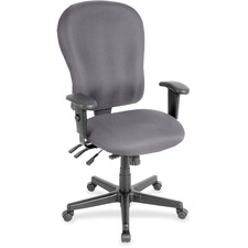 Chair, Highback, Armrests, CanyonVinyl, 29"x26"47", Carbon