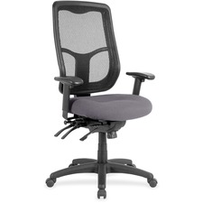 Chair, Mesh Back, Canyon Vinyl Seat, 26"x20"x46-1/2", Carbon