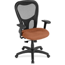 Chair, HighBack, Synchro, FabricSeat, 26"x24"x44-1/2", Coral