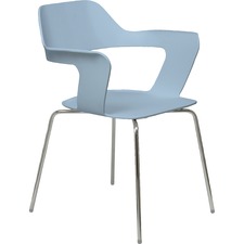 Chair, Julep, Poly, 23-3/4"x19"x31", Sky Blue