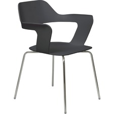 Chair, Julep, Poly, 23-3/4"x19"x31", Black