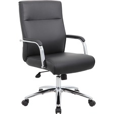 Conference Chair, CaressoftPlus, 27"Wx30"Dx40"H, Black