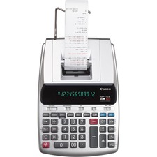 Printing Calculator, 12-Digit, 8-1/5"Wx12"Lx3-1/10"H, Silver