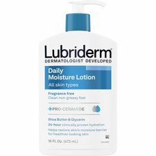 Moisturizing Lotion, Lubriderm, Daily, 16oz., White