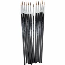 Water Color Brush, No. 3, 1/2", 12/PK, Black