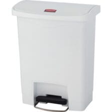 Waste Bin, Step-on Front, 8 Gal, 10-1/2"x16-7/10"x21-1/10", WE