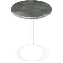 Tabletop, In/Out, Round, 30"Wx30"H, 2/CT, Black Steel