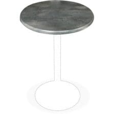 Tabletop, In/Out, Round, 36"Wx36"H, 2/CT, Black Steel