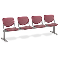 Chair, 4 Seater, Polypropylene, 95"x22"x31", BY Back/Seat