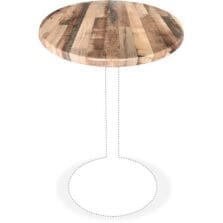 Tabletop, In/Out, Round, 30"Wx30"H, 2/CT, Rustic