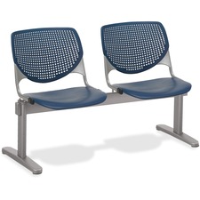 Chair, 2 Seater, Polypropylene, 47"x22"x31", NY Back/Seat