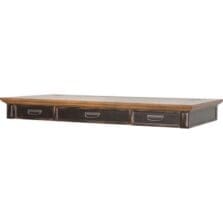 Desktop, Sit/Stand, Outlets/Drawers, 60"x28"x6", Vintage BK