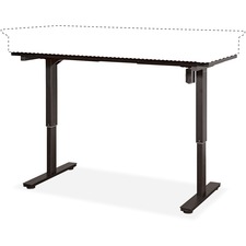 Sit/Stand Base, Electric, 30"-45"H, Metal Finish