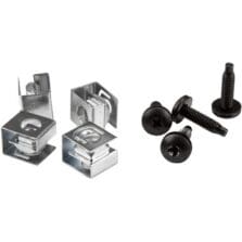 Rack Screw, Clip Nut - 10 - 0.75" - 50 / Pack - TAA Compliant