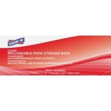 Food Storage Bags, Reclosable, 1-Quart, 1.75mil, 50/BX, CL