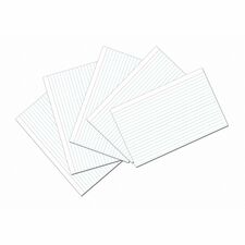 Index Cards, Ruled, 5"x8", 100/PK, White