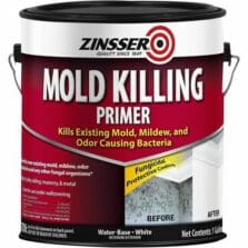 Primer, Mold-Killing, Antimicrobial, StainCovering, Interior/Exterior, 1 Gallon, 2/CT, White