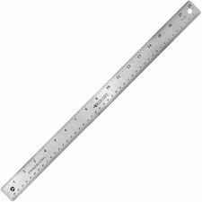 Rulers, 18"L, Stainless Steel, Nonslip Cork Back, 12/BX, SR