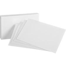 Index Cards, Blank, 4"x6", 500/BD, White