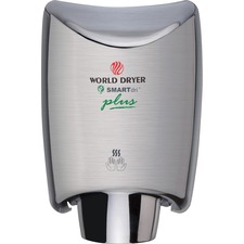 Hand Dryer, Automatic, 9-3/10"Wx7-3/5"Dx12-1/2"H, STST