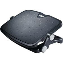 3.70" to 4.80" Adjustable Height - 30&deg; Tilt - Black - Plastic, Aluminum, Rubber - 1 Each - TAA Compliant