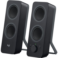 Computer Speakers, w/Bluetooth, 3-1/2"x4-9/10"x9-1/2", 2/ST, BK