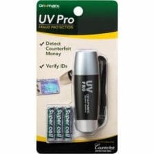 UV Detector, Handheld, 1-2/5"Wx1-2/5"Lx4"H, BK/SR