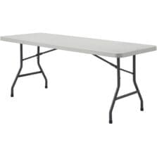 Folding Table, 750 lb Capacity, 72"x30"x29-1/4", Platinum