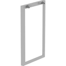 Side Leg Frame,Standing Height, 23-1/4"x40-3/8", Silver