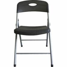 Chairs, Folding, 225 lb Cap, 19-3/4"x18-1/4"x31", 4/CT, Smoke