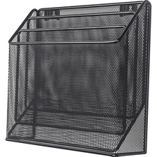 Organizer, 3-Tier, 12-3/4"Wx3-1/2"Dx11-1/2"H, Black