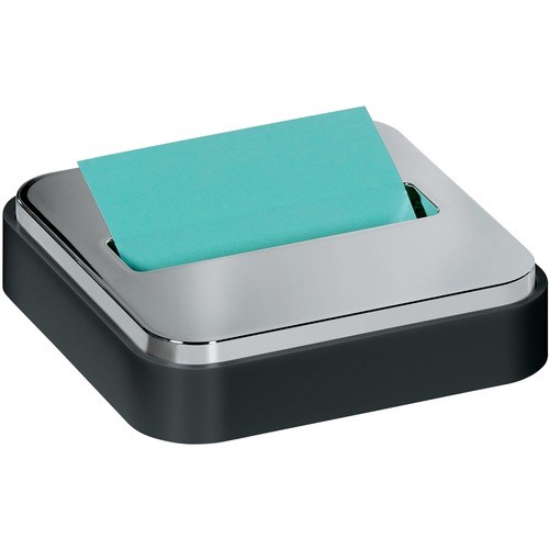 Steel Top Dispenser, For 3 x 3 Pads, Black/Steel