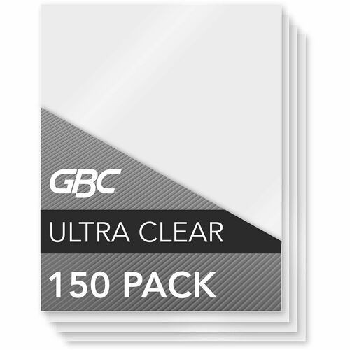 ULTRACLEAR THERMAL LAMINATING POUCHES, 5 MIL, 9" X 11.5", GLOSS CLEAR, 150/PACK