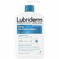 Moisturizing Lotion, Lubriderm, Daily, 16oz., 12/CT, White