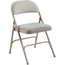 Chairs, Folding, 225 lb Cap, 18-3/8"x19-1/4"x29-5/8", 4/CT, Beige