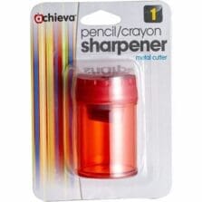 Pencil/Crayon Sharpeners, 2 Hole, Oval, 8/BX, Red