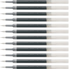 Gel Pen Refills, f/EnerGel, 0.5mm, Needle Tip, 12/BX, BK Ink
