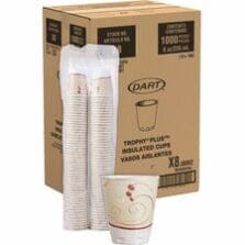 Hot/Cold Drink Cups, Trophy Symphony, 8oz, 1000/CT, Beige